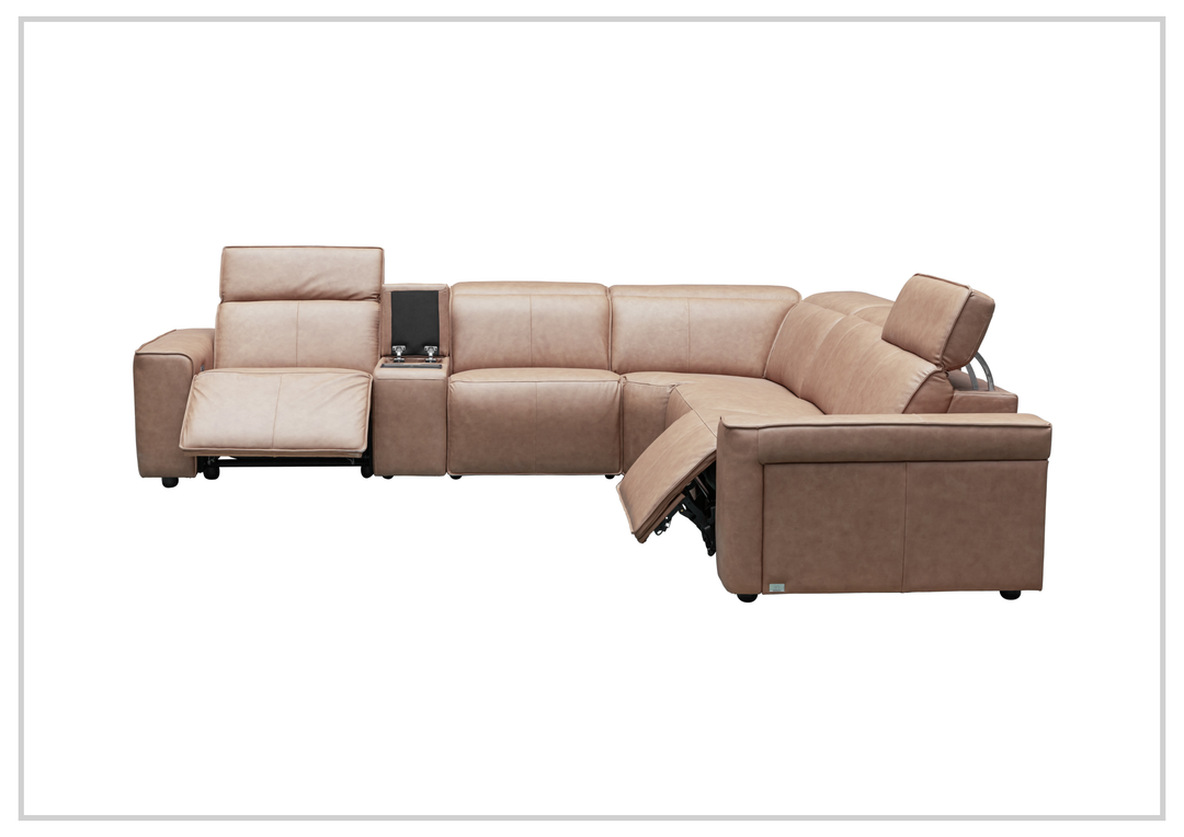 Klaussner Lorenzo 6 Pieces Power Recliner Sectional Sofa
