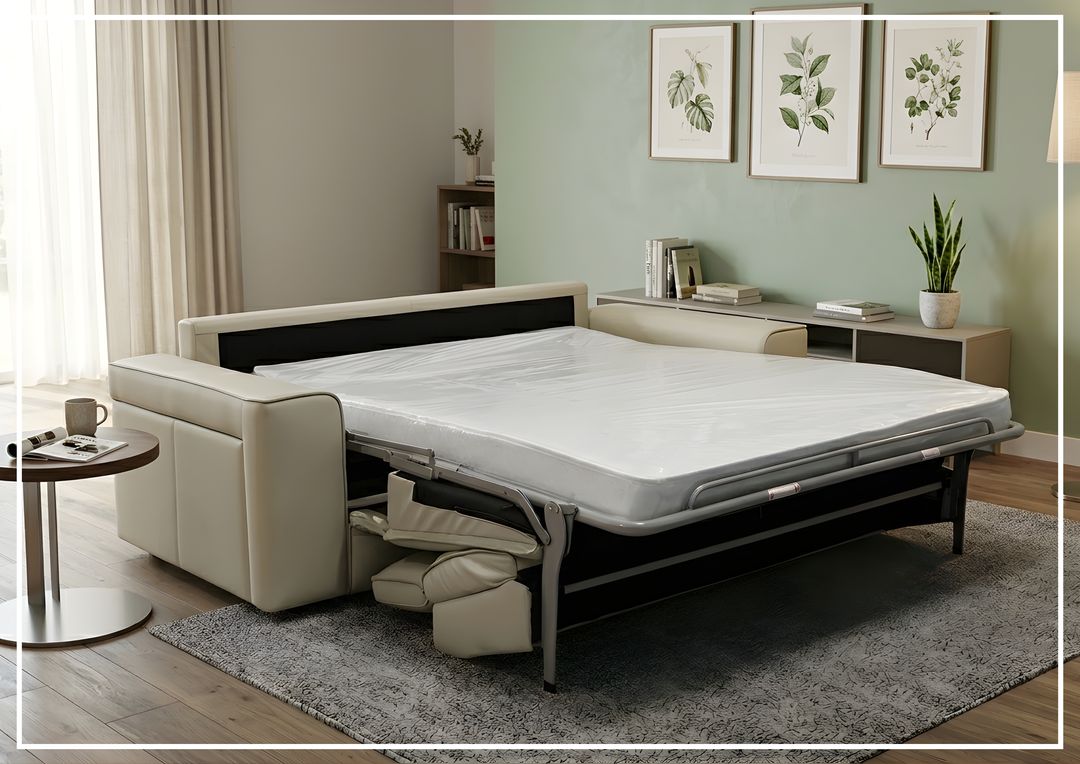 Klaussner Lorenzo Leather Sleeper Sofa