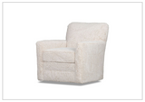 Klaussner Marlow Fabric Swivel Accent Chair with Track Arms-Sofabed