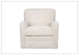 Klaussner Marlow Fabric Swivel Accent Chair with Track Arms-Sofabed