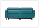 Klaussner Oliviana Green Leather Power Motion Recliner Living Room Sofa Set