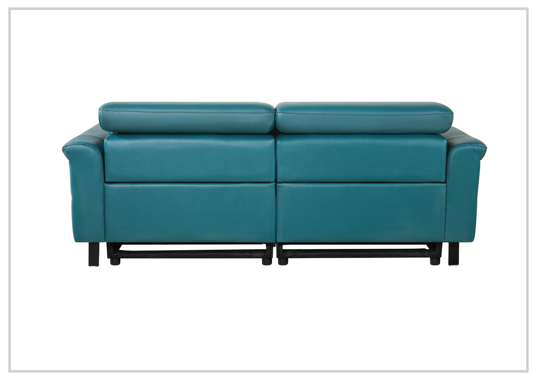 Klaussner Oliviana Green Leather Power Motion Recliner Living Room Sofa Set