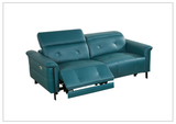 Klaussner Oliviana Green Leather Power Motion Recliner Living Room Sofa Set