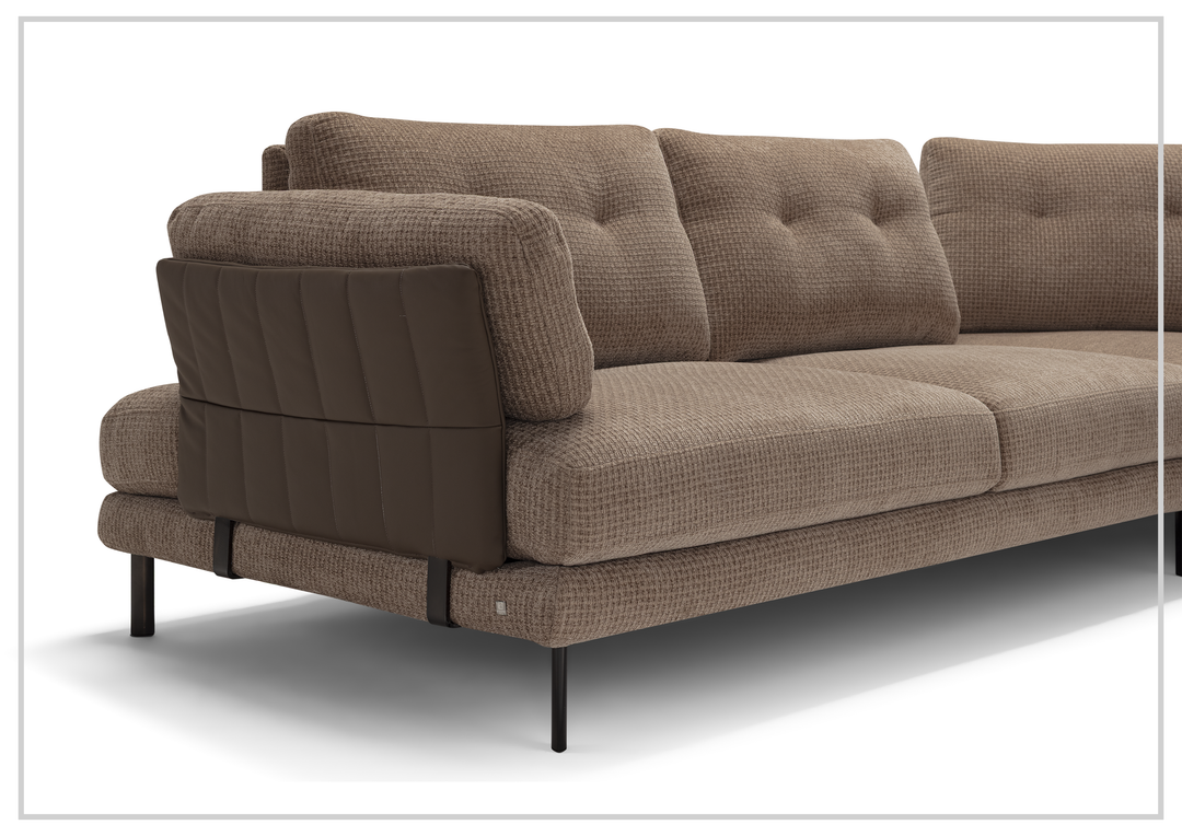 Klaussner Pavone Sectional Sofa With Chaise