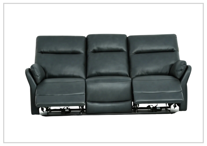 Klaussner Riverton Leather Reclining Sofa with USB Port-Sofabed