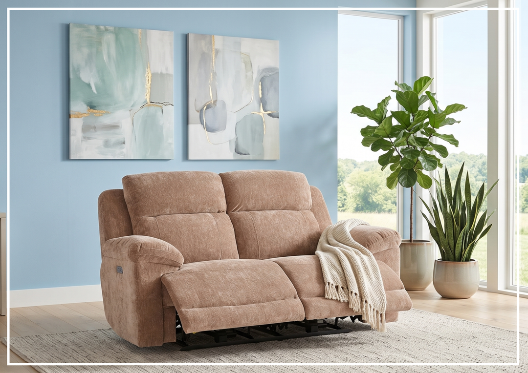 Klaussner Ravenwood Fabric Power Reclining Loveseat-Sofabed