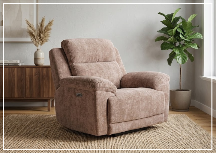 Klaussner Ridgewood Fabric Power Recliner Chair-Sofabed