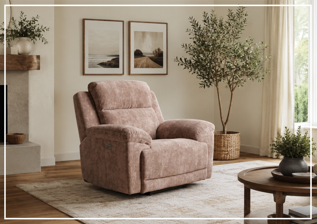 Klaussner Ridgewood Fabric Power Recliner Chair-Sofabed