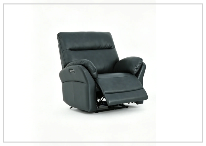 Klaussner Riverton Leather Reclining Chair with USB Port