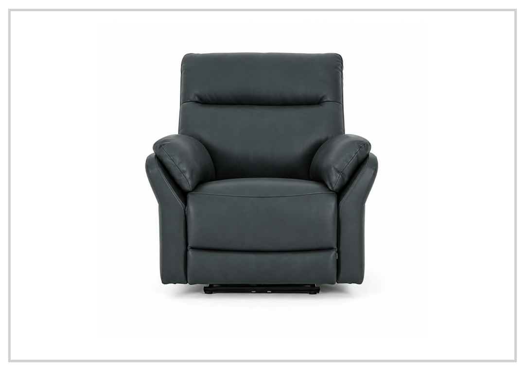 Klaussner Riverton Leather Reclining Chair with USB Port