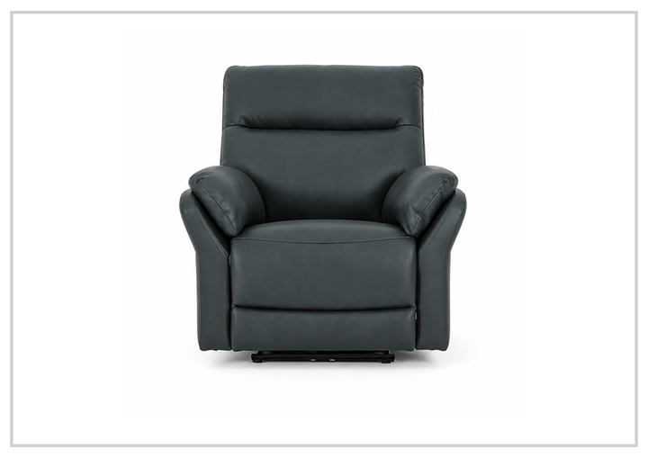 Klaussner Riverton Leather Reclining Chair with USB Port