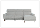 Klaussner Varenna Fabric Power Recliner Sectional Sofa with Chaise