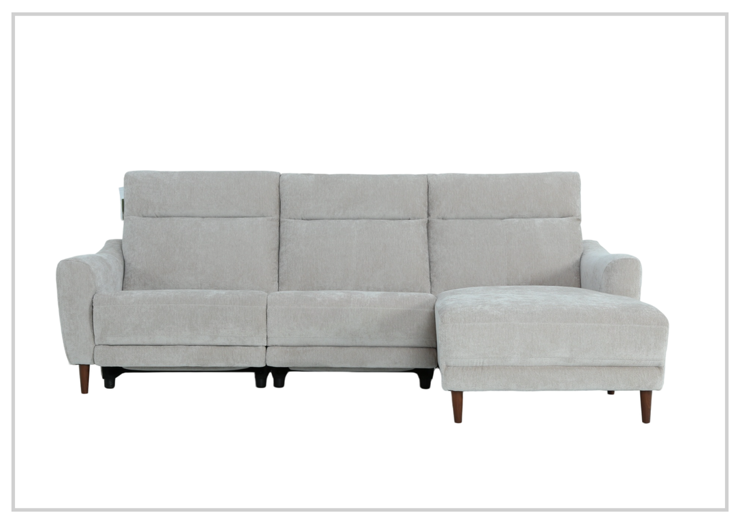 Klaussner Varenna Fabric Power Recliner Sectional Sofa with Chaise