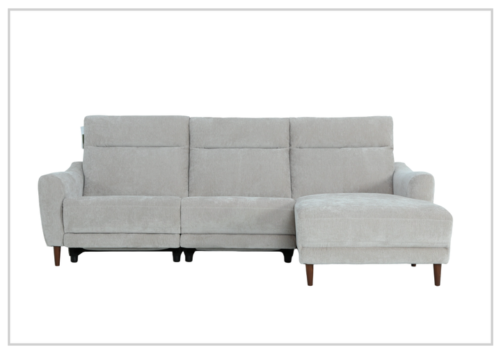 Klaussner Varenna Fabric Power Recliner Sectional Sofa with Chaise
