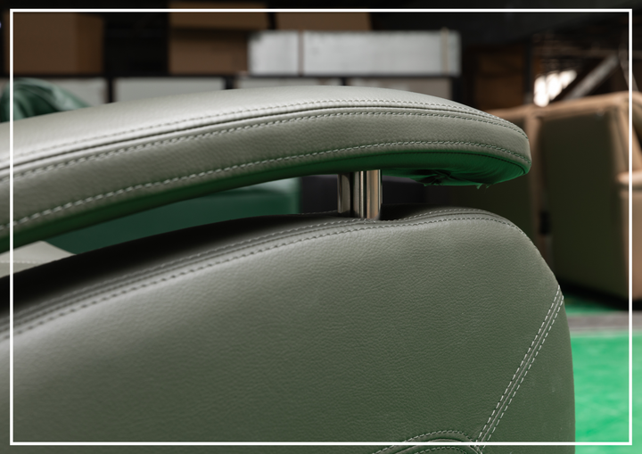 Klaussner Rosen Leather Swivel Glider Recliner Chair - SOFABED