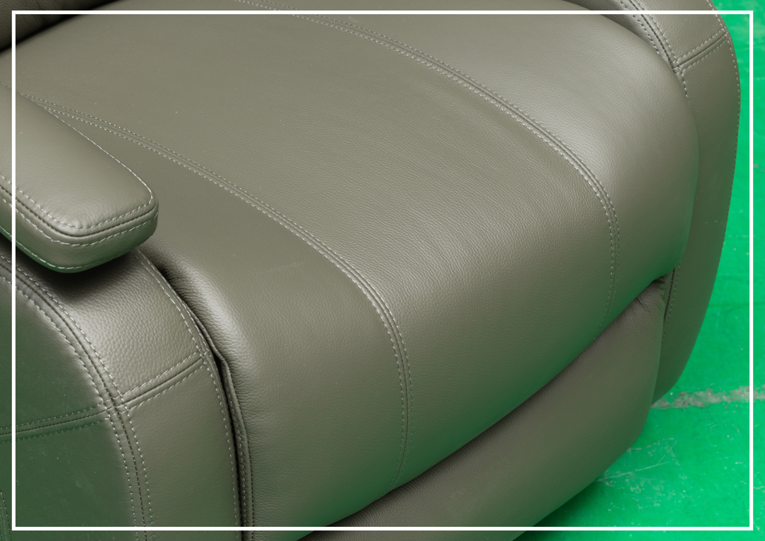Klaussner Rosen Leather Swivel Glider Recliner Chair - SOFABED