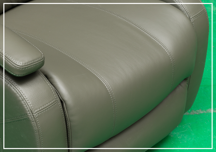Klaussner Rosen Leather Swivel Glider Recliner Chair - SOFABED