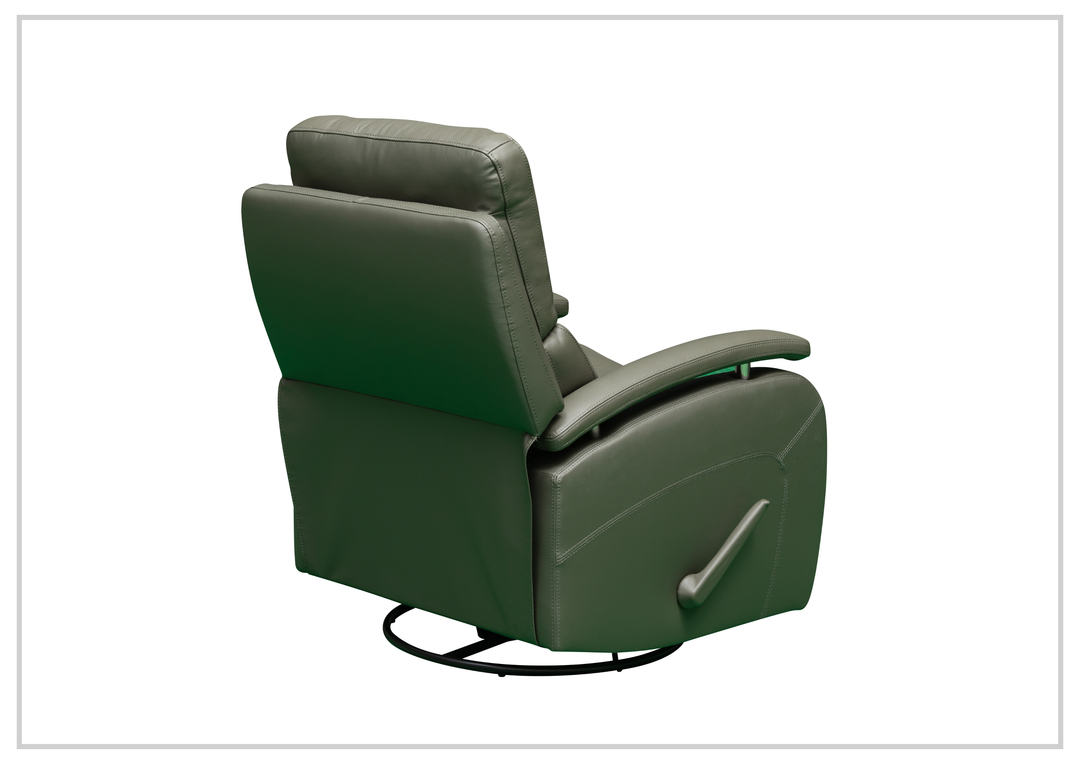 Klaussner Rosen Leather Swivel Glider Recliner Chair - SOFABED