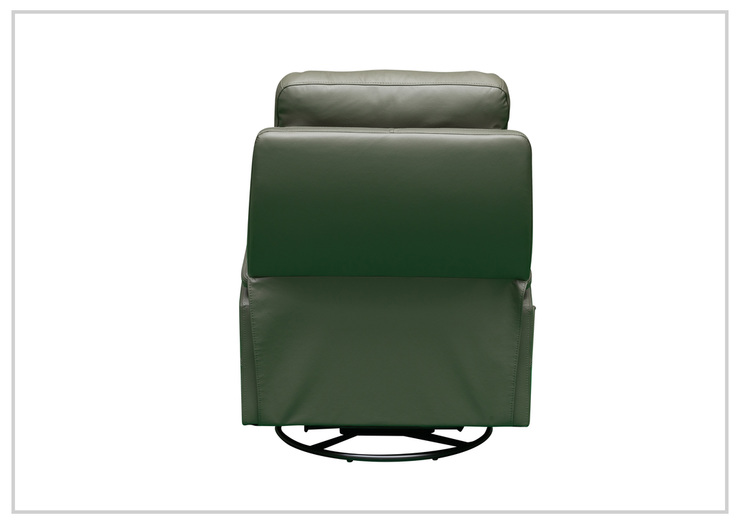 Klaussner Rosen Leather Swivel Glider Recliner Chair - SOFABED