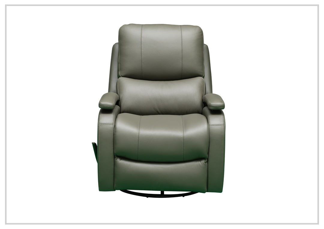 Klaussner Rosen Leather Swivel Glider Recliner Chair - SOFABED