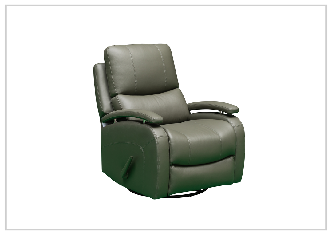 Klaussner Rosen Leather Swivel Glider Recliner Chair - SOFABED
