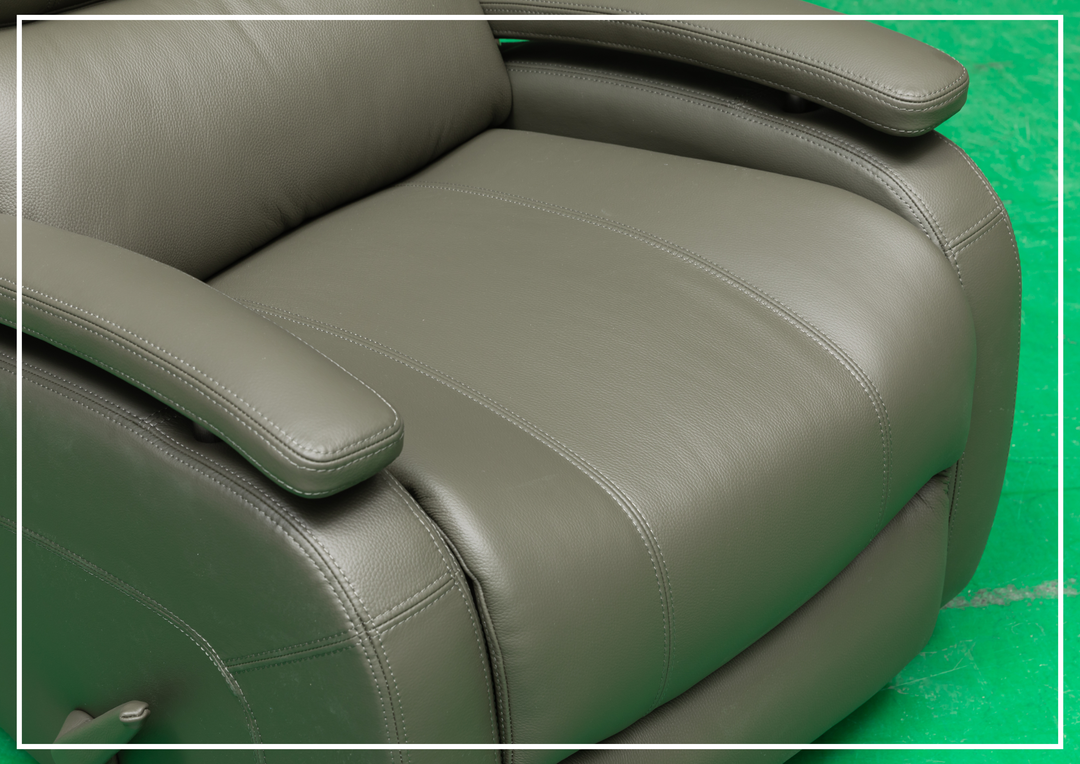Klaussner Rosen Leather Swivel Glider Recliner Chair - SOFABED
