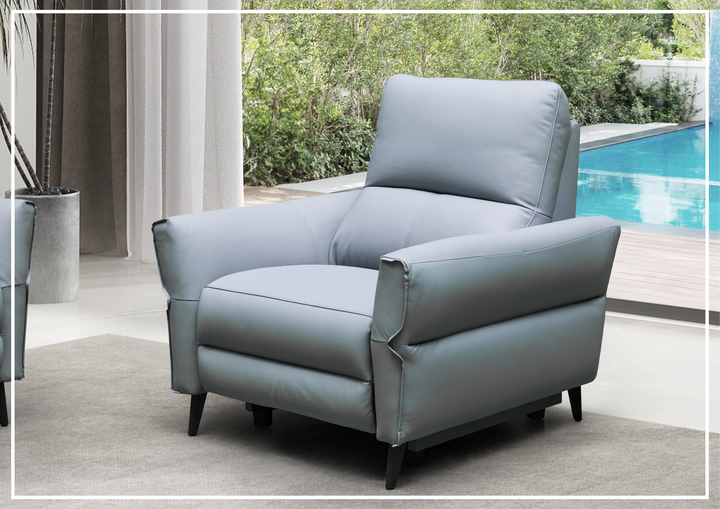 Klaussner Serenita Leather Power Reclining Chair-Sofabed