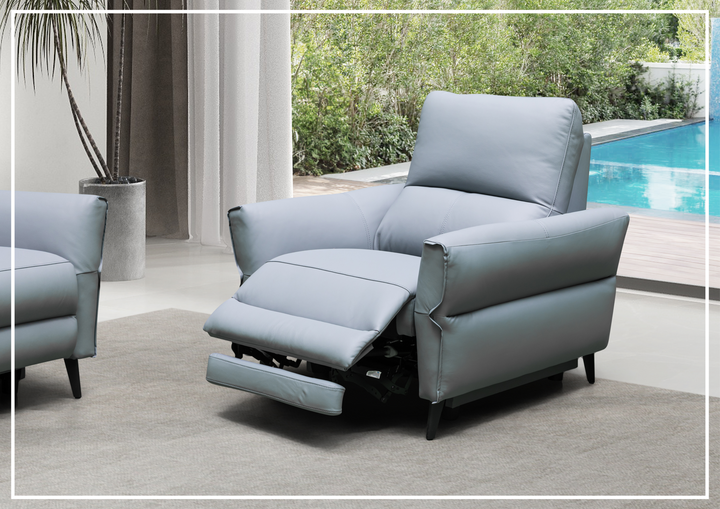 Klaussner Serenita Leather Power Reclining Chair-Sofabed