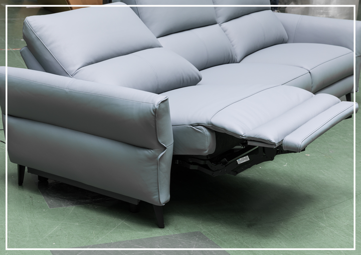 Klaussner Serenita 3-seater Leather Power Reclining Sofa-Sofabed 