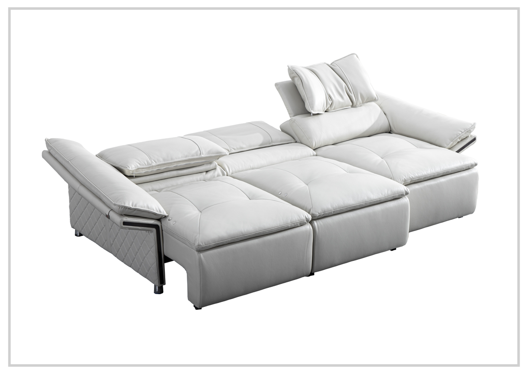 Gio Italia Bugatti Electric Power Lounge Sleeper Sofa With Power Function-Sofabed