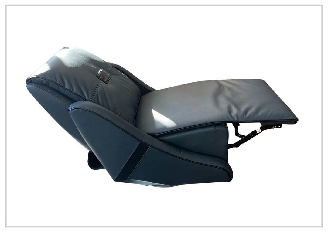 Klaussner Solenne Leather Recliner Chair with Integrated Swivel and Rocking Base-Sofabed