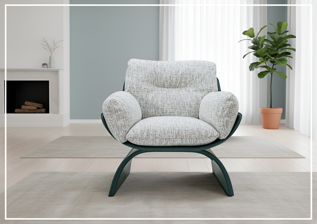 Klaussner Svelto Light Gray Leisure Lounge Chair