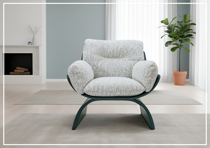 Klaussner Svelto Light Gray Leisure Lounge Chair