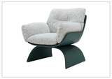 Klaussner Svelto Light Gray Leisure Lounge Chair