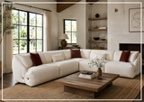 Klaussner Velessa Fabric Modular Sectional Sofa with Straight arms-SofaBed