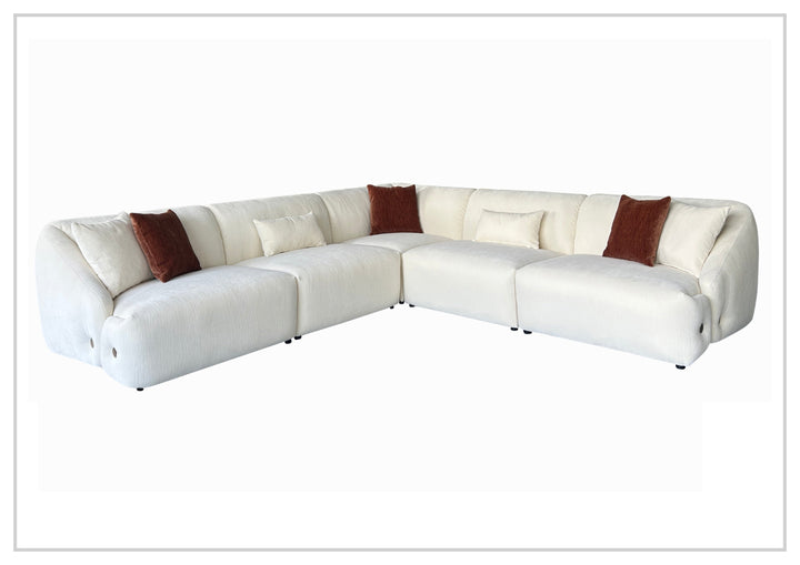 Klaussner Velessa Fabric Modular Sectional Sofa with Straight arms-SofaBed