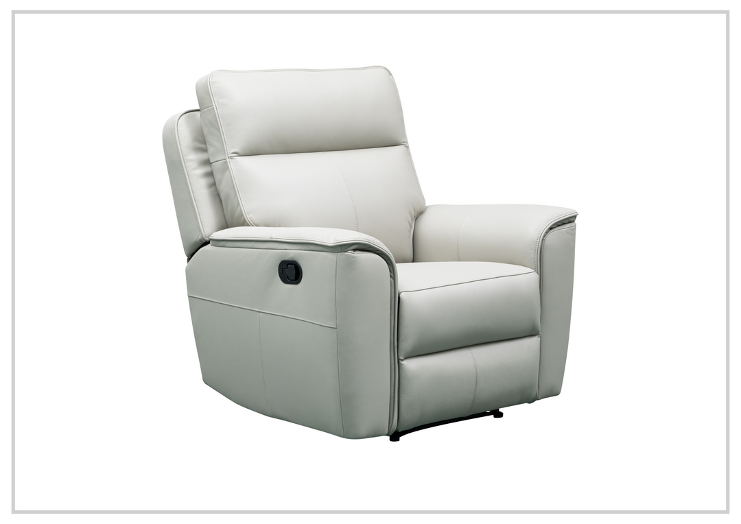 Klaussner Venza Leather White Recliner Chair-SOFABED