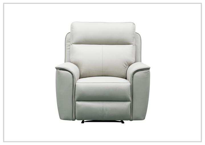 Klaussner Venza Leather White Recliner Chair-SOFABED