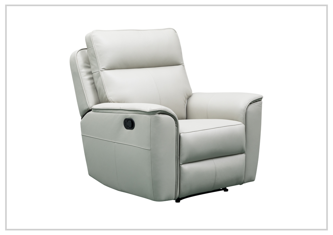 Klaussner Venza Leather White Recliner Chair-SOFABED