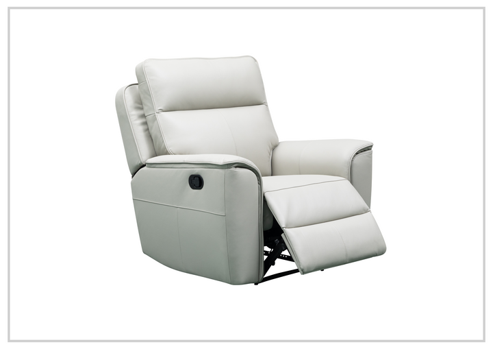 Klaussner Venza Leather White Recliner Chair-SOFABED