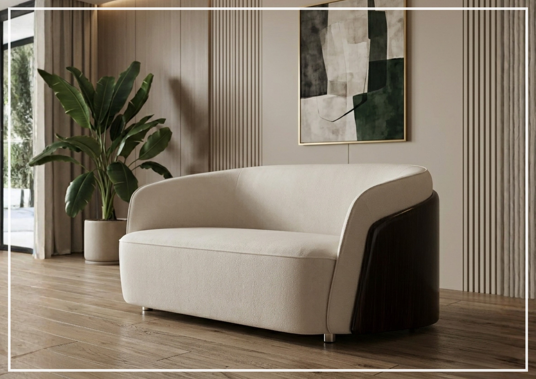 Klaussner Ivano Glossy Fabric Lounge Chair In Off-White