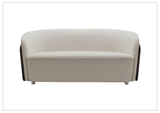 Klaussner Ivano Glossy Fabric Lounge Chair In Off-White