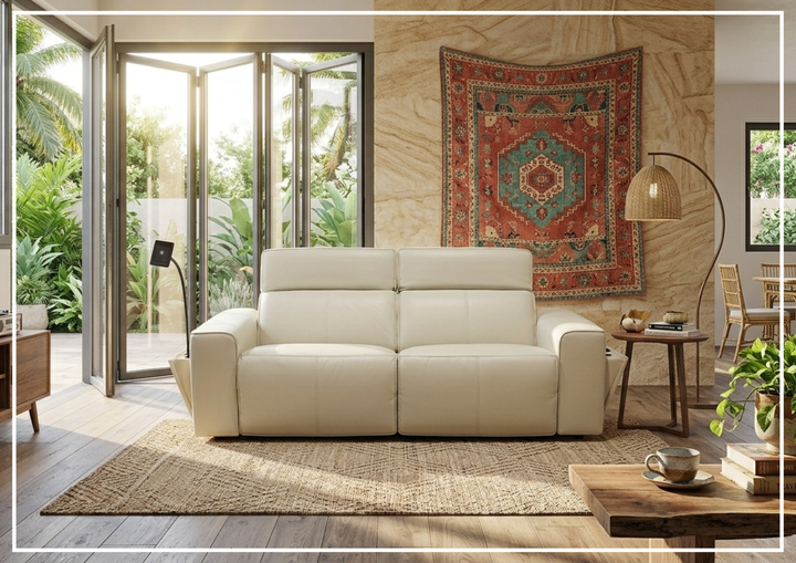 Klaussner Lorenzo Leather Sleeper Sofa-SOFABED