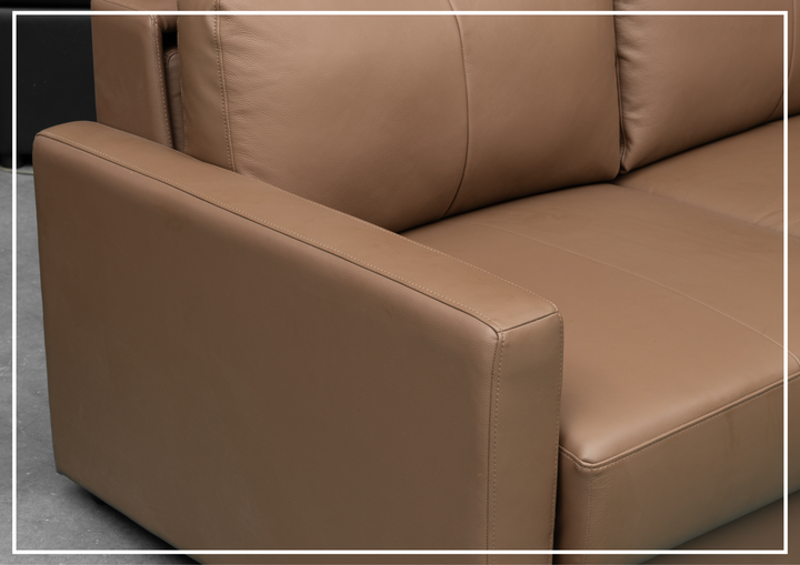 Klaussner Nova Leather Queen Sleeper Sofa with Pull Out Mechanism - SOFABED