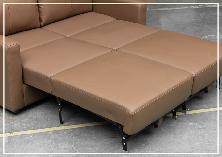 Klaussner Nova Leather Queen Sleeper Sofa with Pull Out Mechanism - SOFABED