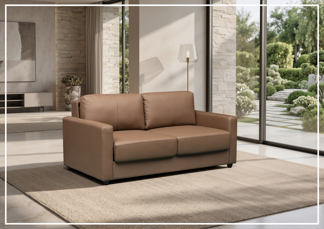 Klaussner Nova Leather Queen Sleeper Sofa with Pull Out Mechanism - SOFABED