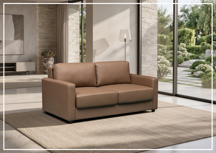 Klaussner Nova Leather Queen Sleeper Sofa with Pull Out Mechanism - SOFABED