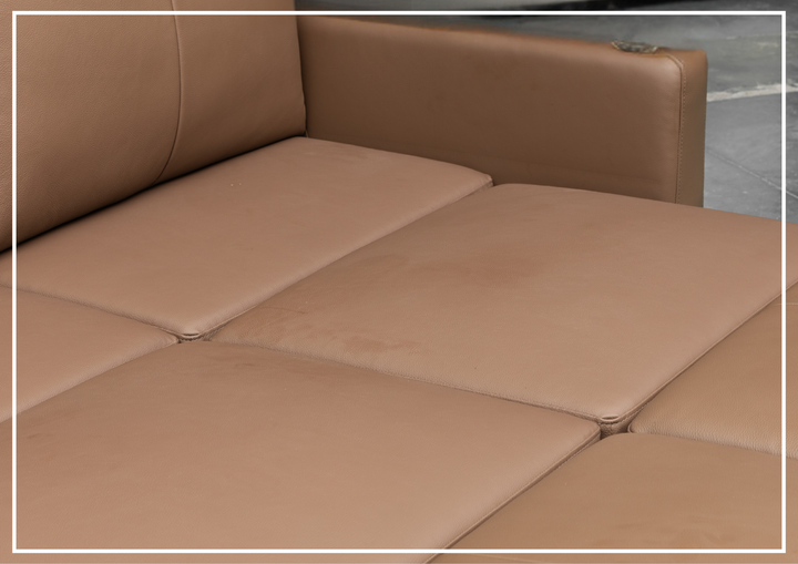 Klaussner Nova Leather Queen Sleeper Sofa with Pull Out Mechanism - SOFABED