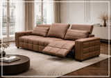 Klaussner Orlano 3-seater Brown Leather Power Reclining Sofa