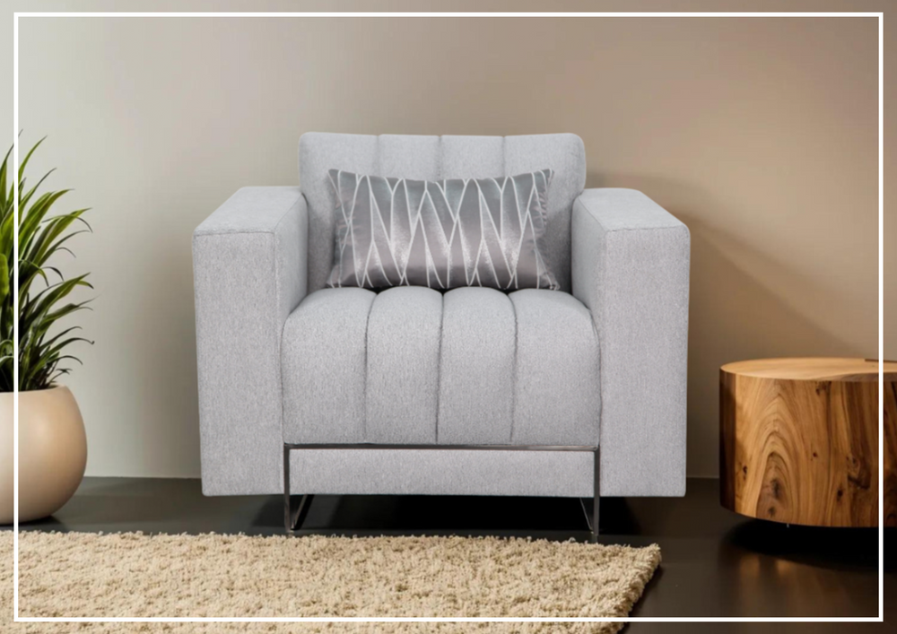 Klaussner Talento Tufted Accent Chair with Sleek Track Arms